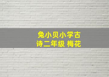 兔小贝小学古诗二年级 梅花